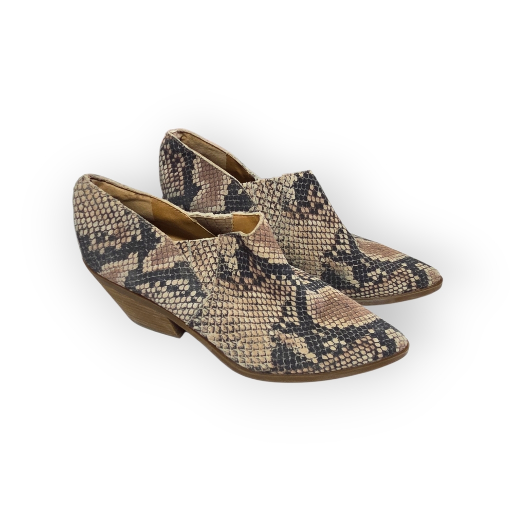 Snakeskin Patterned Women's Ankle Boots